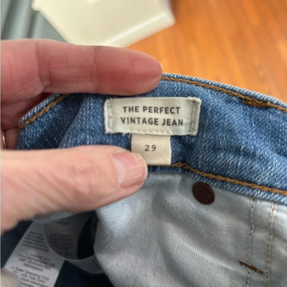 Madewell The Perfect Vintage Jean Distressed Ankle Size 29 - Picture 3 of 3